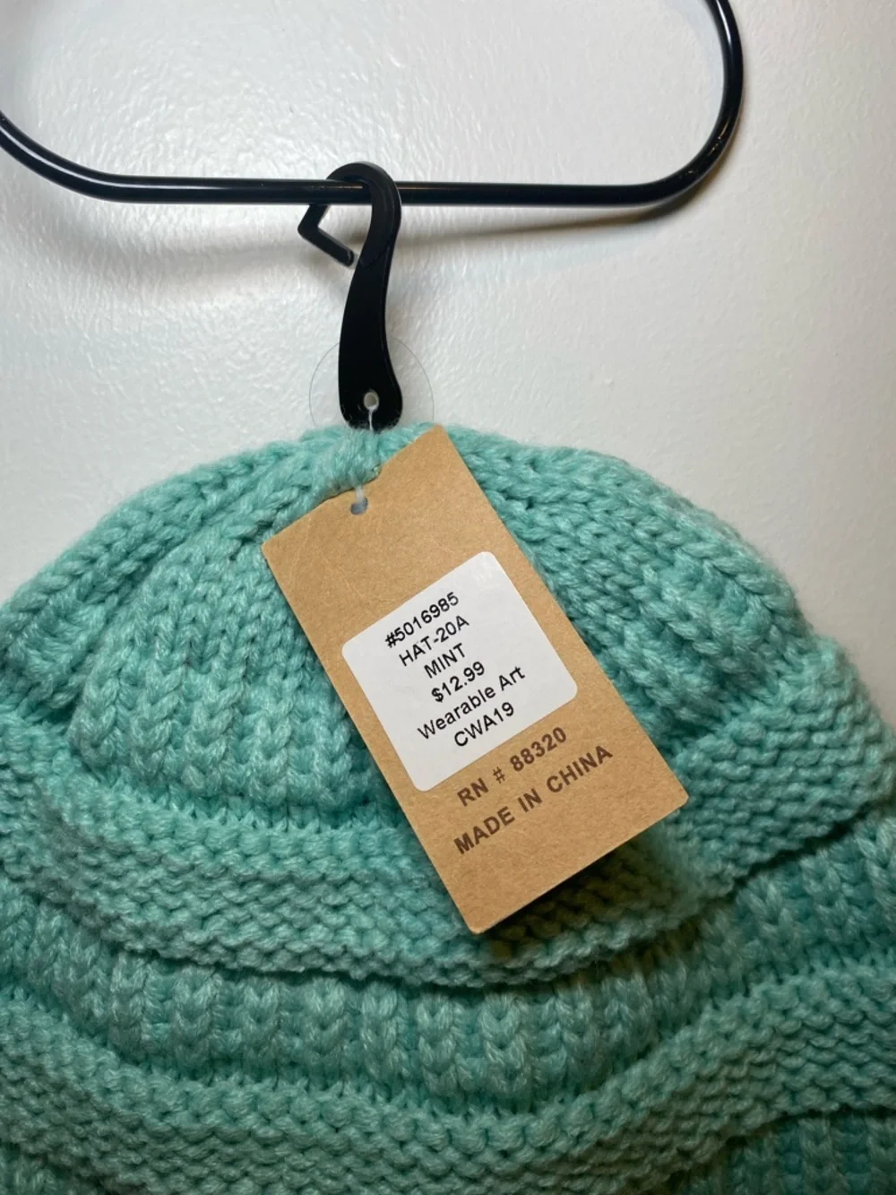 C.C Women Ribbed Knit Beanie - Mint Green